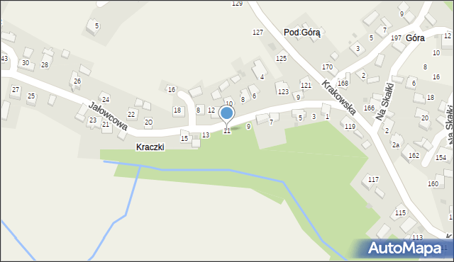 Rusocice, Jałowcowa, 11, mapa Rusocice