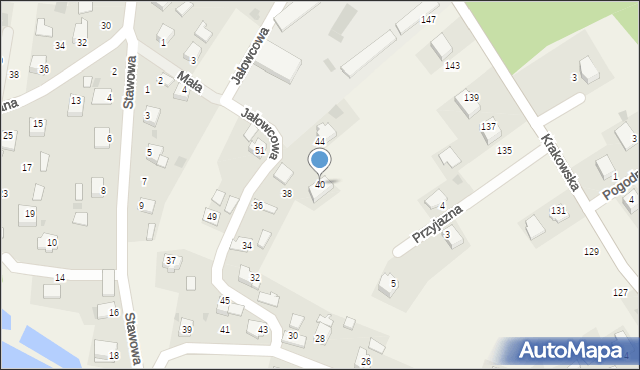 Rusocice, Jałowcowa, 40, mapa Rusocice