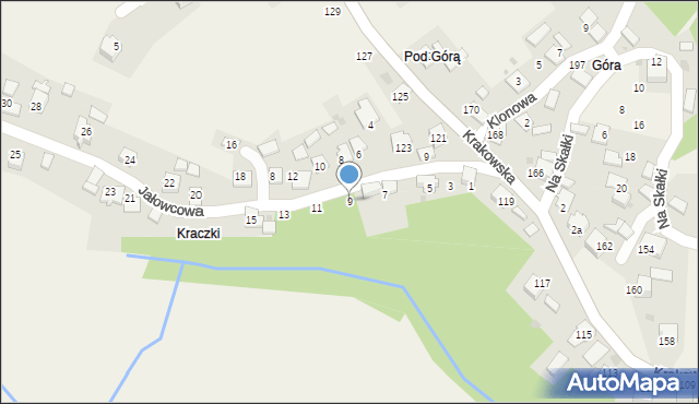 Rusocice, Jałowcowa, 9, mapa Rusocice