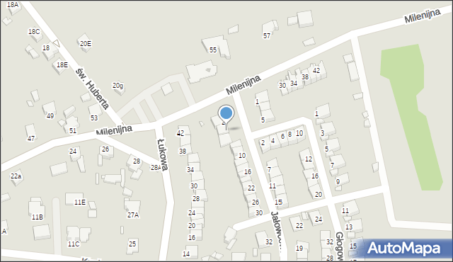 Rybnik, Jałowcowa, 4, mapa Rybnika