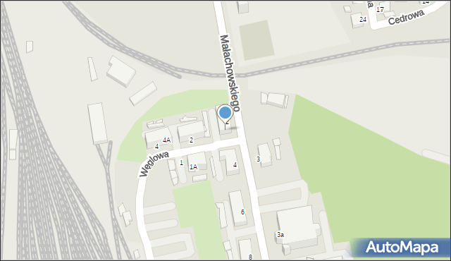 Rybnik, Jastrzębska, 2A, mapa Rybnika