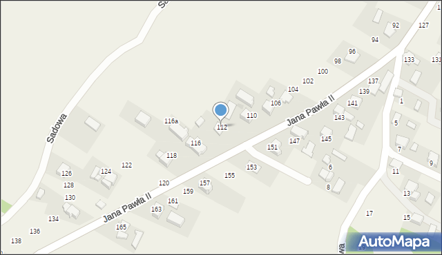 Ryczów, Jana Pawła II, 112, mapa Ryczów