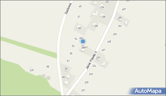 Ryczów, Jana Pawła II, 164, mapa Ryczów