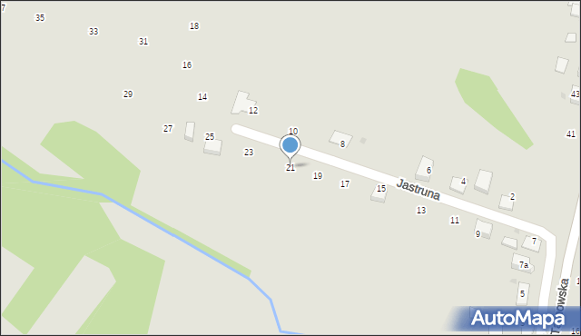 Ryglice, Jastruna, 21, mapa Ryglice
