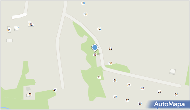 Ryglice, Jastruna, 43, mapa Ryglice