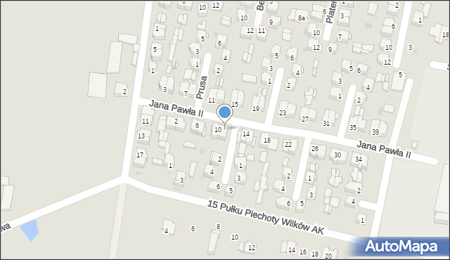 Ryki, Jana Pawła II, 12, mapa Ryki