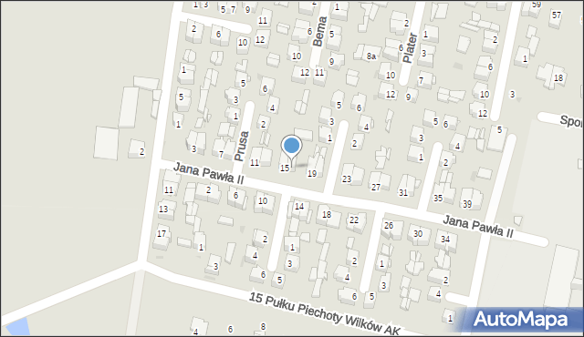 Ryki, Jana Pawła II, 17, mapa Ryki