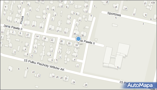 Ryki, Jana Pawła II, 36, mapa Ryki