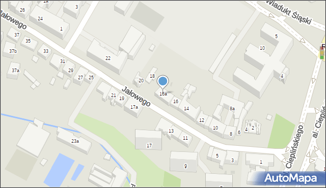 Rzeszów, Jałowego Józefa, ks., 16a, mapa Rzeszów