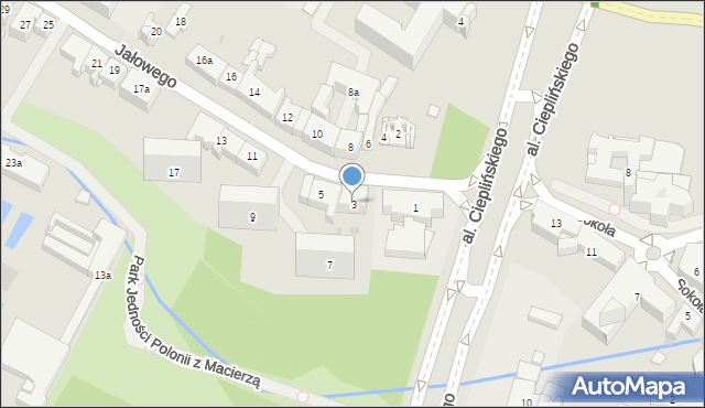 Rzeszów, Jałowego Józefa, ks., 3, mapa Rzeszów