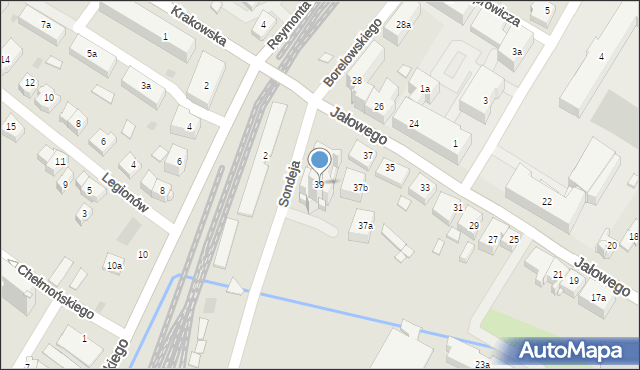 Rzeszów, Jałowego Józefa, ks., 39, mapa Rzeszów