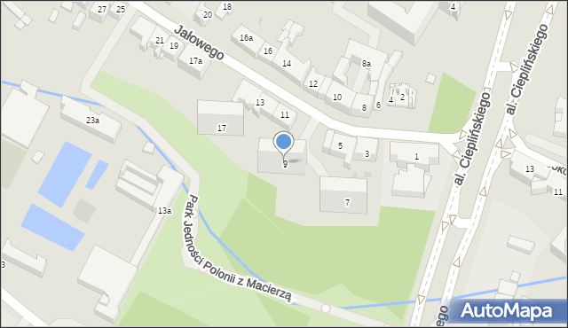 Rzeszów, Jałowego Józefa, ks., 9, mapa Rzeszów