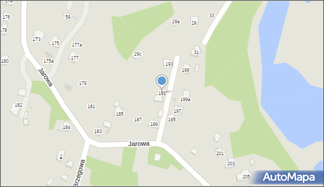 Rzeszów, Jarowa, 191, mapa Rzeszów