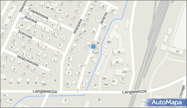 Rzeszów, Jaracza Stefana, 6, mapa Rzeszów