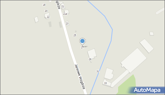 Rzeszów, Janiowe Wzgórze, 27, mapa Rzeszów