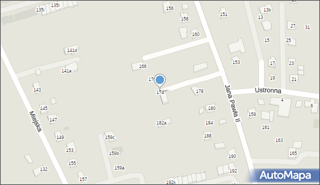 Rzeszów, Jana Pawła II, 174, mapa Rzeszów