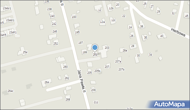 Rzeszów, Jana Pawła II, 201, mapa Rzeszów