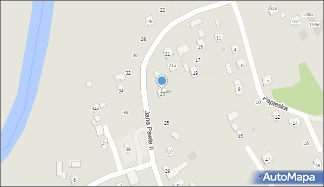 Rzeszów, Jana Pawła II, 23, mapa Rzeszów