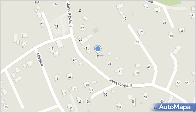Rzeszów, Jana Pawła II, 33, mapa Rzeszów