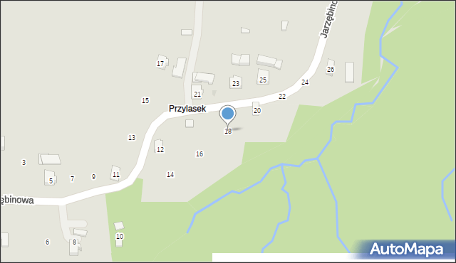 Rzeszów, Jarzębinowa, 18, mapa Rzeszów