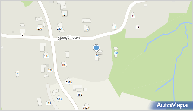 Rzeszów, Jarzębinowa, 8, mapa Rzeszów