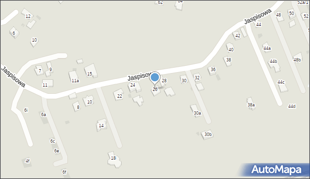 Rzeszów, Jaspisowa, 26, mapa Rzeszów