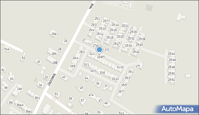 Rzeszów, Jazowa, 31/3, mapa Rzeszów