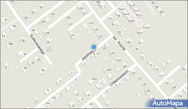 Rzeszów, Jaklińskiej Józefy, 1, mapa Rzeszów