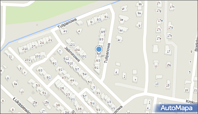 Rzeszów, Jaśminowa, 6/4, mapa Rzeszów