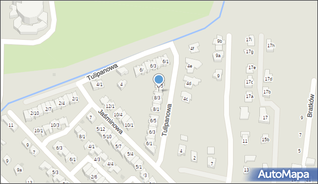 Rzeszów, Jaśminowa, 8/4, mapa Rzeszów