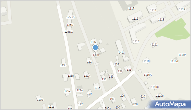 Rzeszów, Jana Olbrachta, 133B, mapa Rzeszów