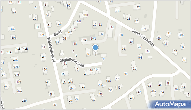 Rzeszów, Jagiellończyka Aleksandra, 7, mapa Rzeszów
