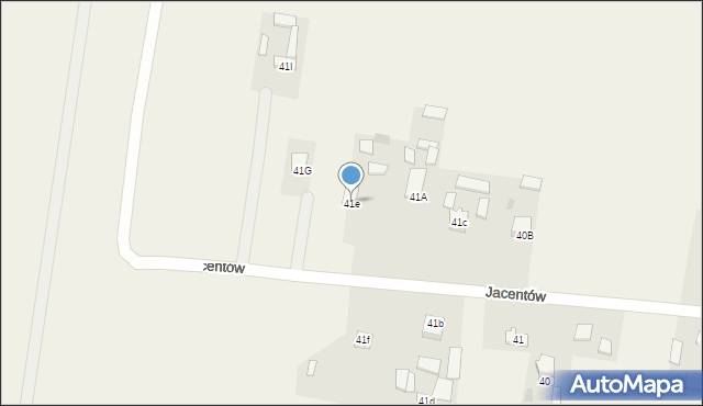 Sadowie, Jacentów, 41e, mapa Sadowie