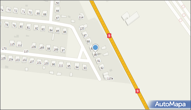 Sadowie, Jacentów, 90, mapa Sadowie