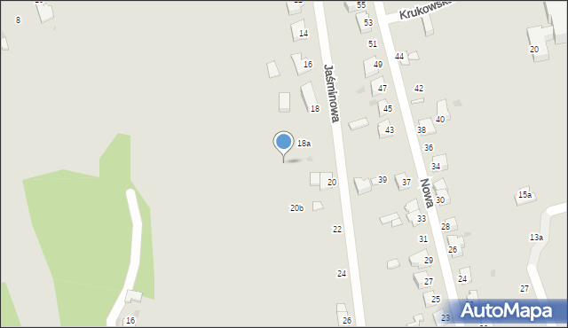 Sandomierz, Jaśminowa, 20a, mapa Sandomierza