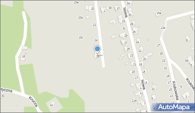 Sandomierz, Jaśminowa, 26, mapa Sandomierza