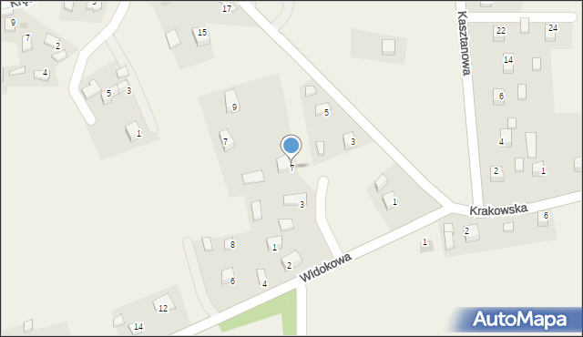 Sanka, Jaśminowa, 7, mapa Sanka