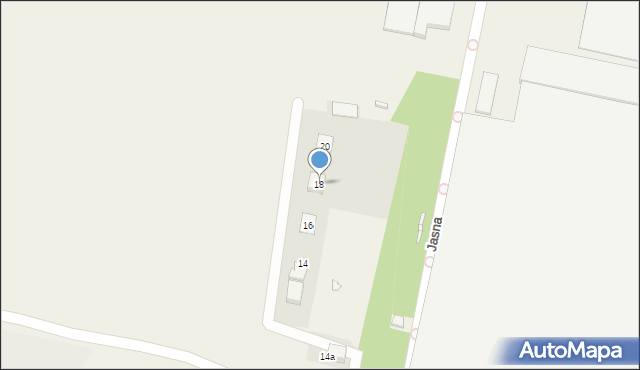 Sarnów, Jasna, 18, mapa Sarnów