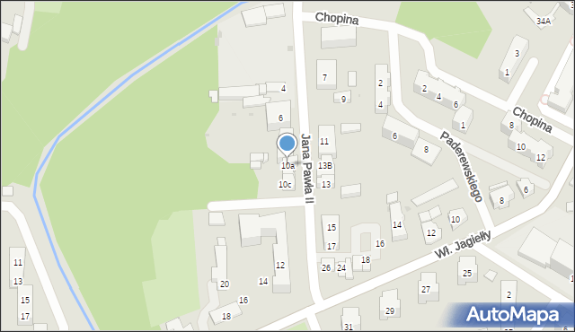 Ścinawa, Jana Pawła II, 10a, mapa Ścinawa