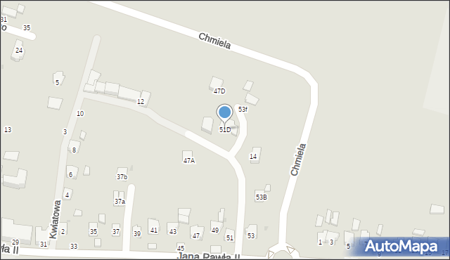 Sędziszów Małopolski, Jana Pawła II, 51D, mapa Sędziszów Małopolski