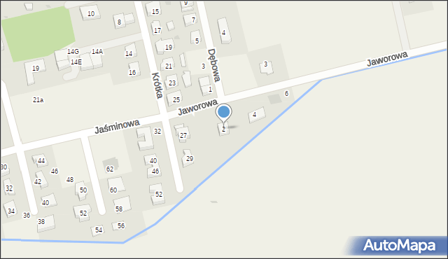 Serby, Jaworowa, 2, mapa Serby