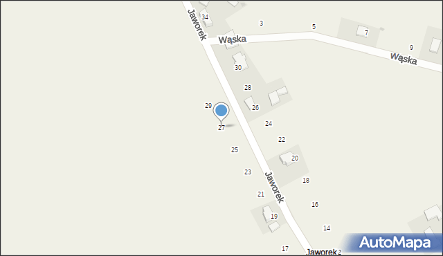 Sieborowice, Jaworek, 27, mapa Sieborowice