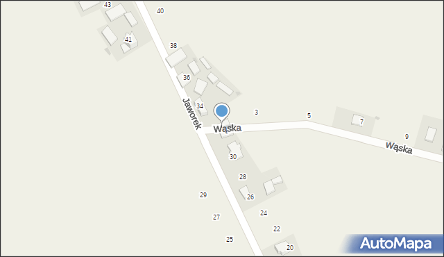 Sieborowice, Jaworek, 32, mapa Sieborowice