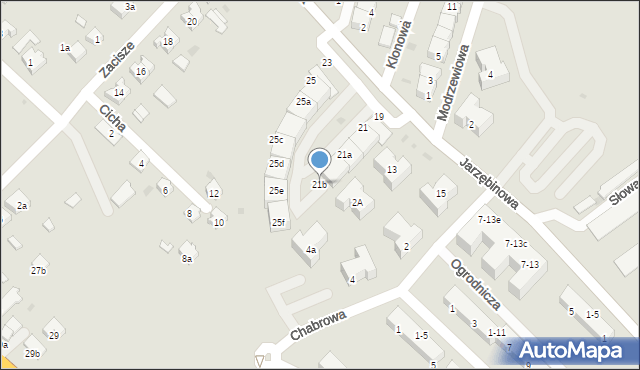 Siechnice, Jarzębinowa, 21b, mapa Siechnice