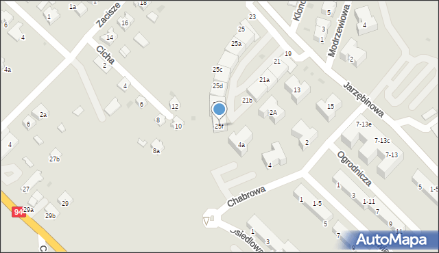 Siechnice, Jarzębinowa, 25f, mapa Siechnice