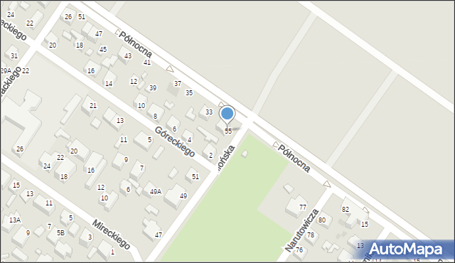 Siedlce, Jagiellońska, 55, mapa Siedlce