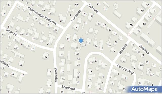 Siedlce, Januszewskiej Hanny, 20, mapa Siedlce