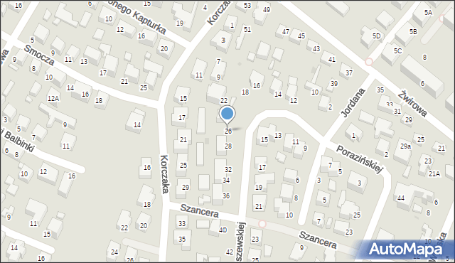 Siedlce, Januszewskiej Hanny, 26, mapa Siedlce