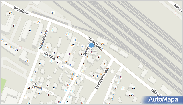 Siedlce, Jasna, 1, mapa Siedlce