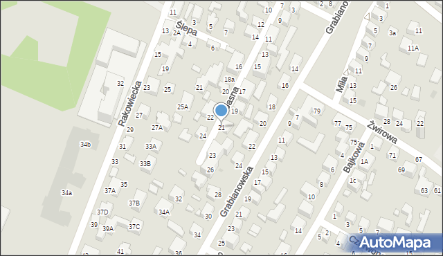 Siedlce, Jasna, 21, mapa Siedlce